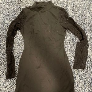 Black Lace High Neck Lulu’s Dress Xs
